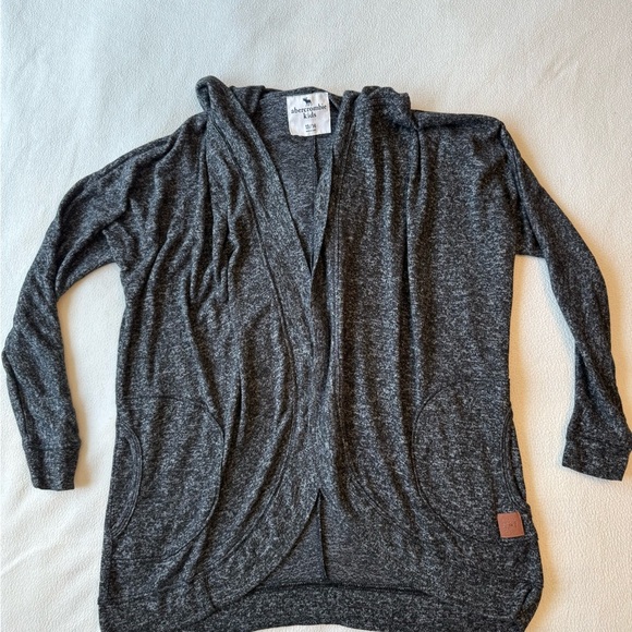 Abercrombie & Fitch BlackCardigan Sweater Lightweight Open-Front - Picture 5 of 5